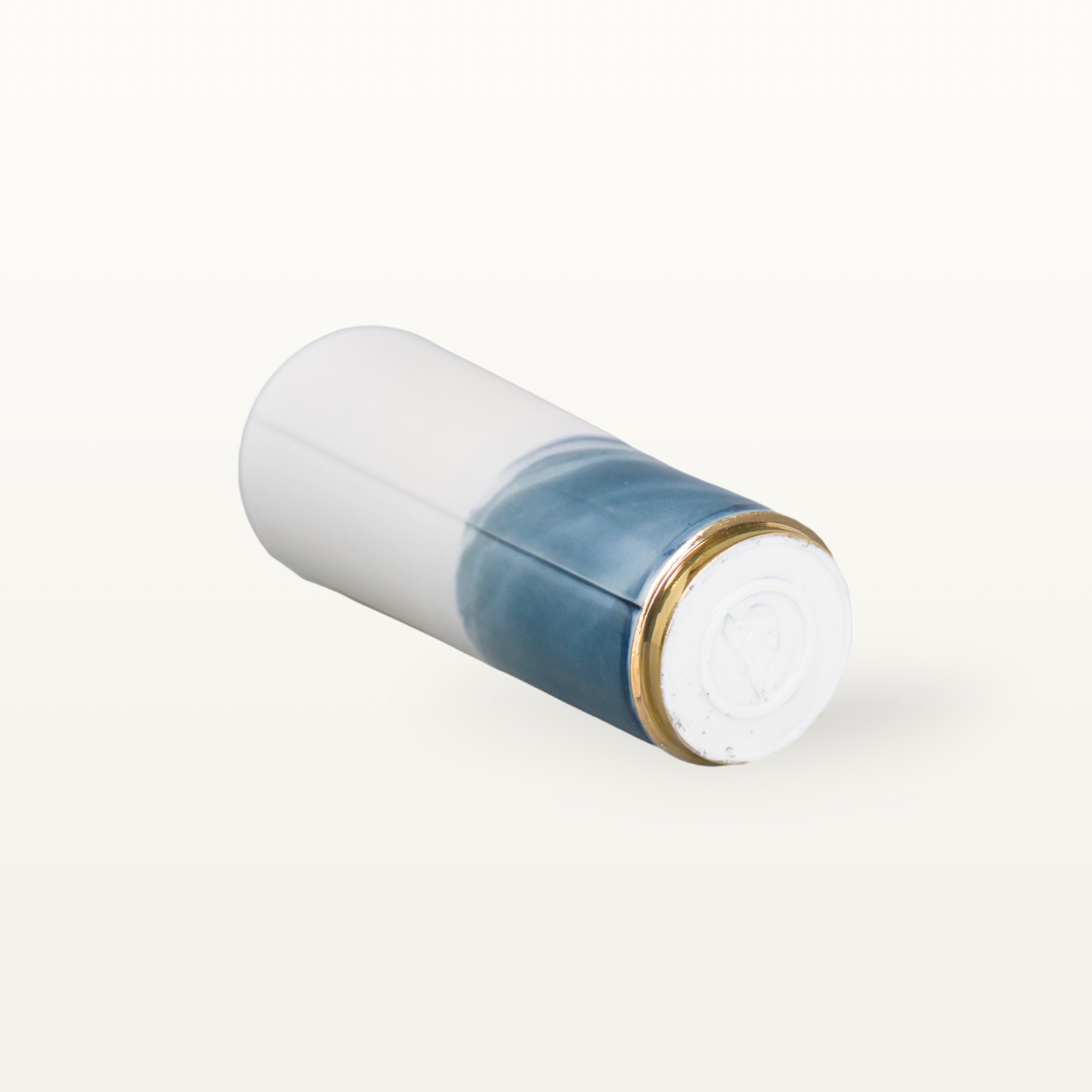 Blaue Porzellanvase mit Goldelementen 3 Blaue Porzellanvase mit Goldelementen – Bild 3