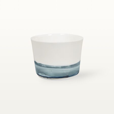 Tiefe Schale mit Goldelementen - Blau