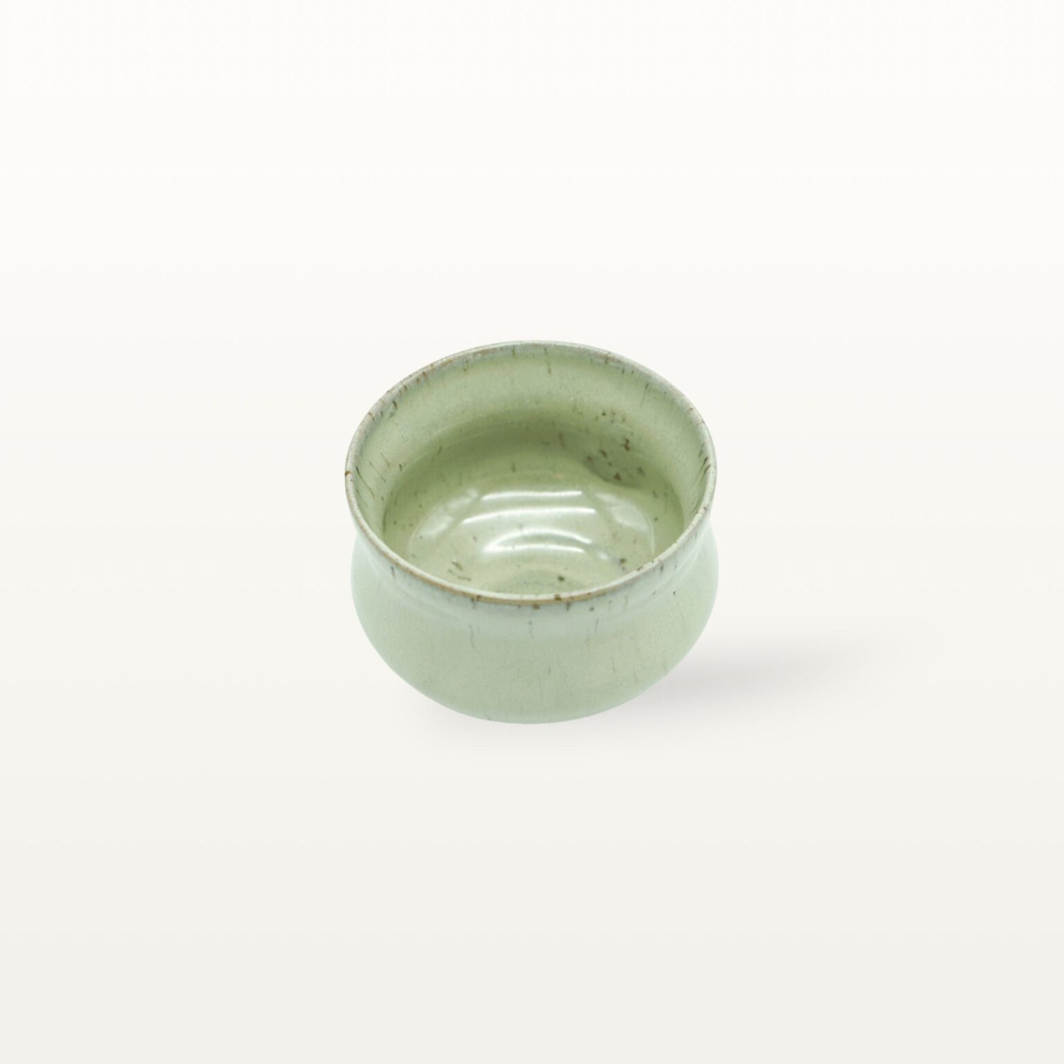 Alternative view of Teeschale "Osaka", mit Griffmulde, klein - Hellgrün