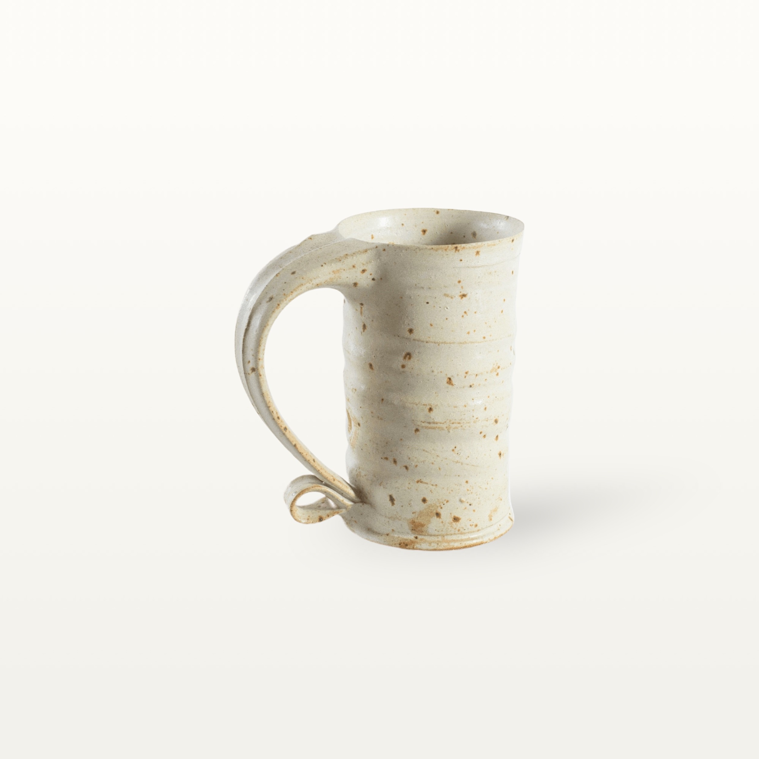 Gerade, hohe Keramiktasse - weiß 2 Gerade, hohe Keramiktasse - weiß – Bild 2