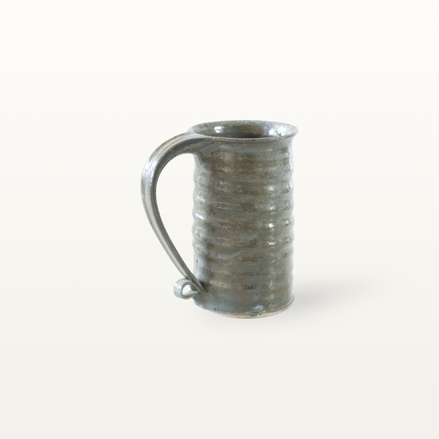 Gerade, hohe Keramiktasse - blau 2 Gerade, hohe Keramiktasse - blau – Bild 2