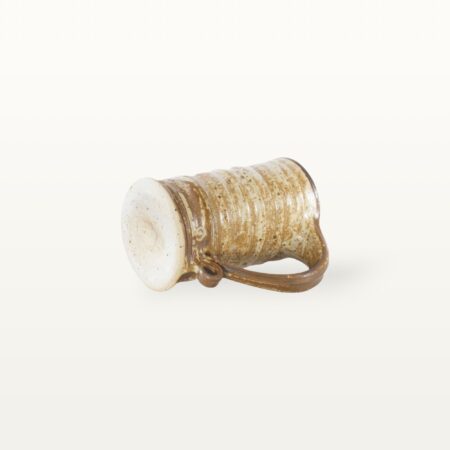 Gerade, hohe Keramiktasse - braun – Bild 5