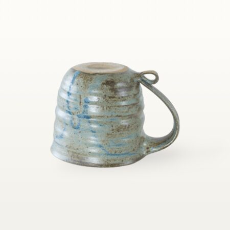 Große, natürliche Keramiktasse - blau – Bild 3
