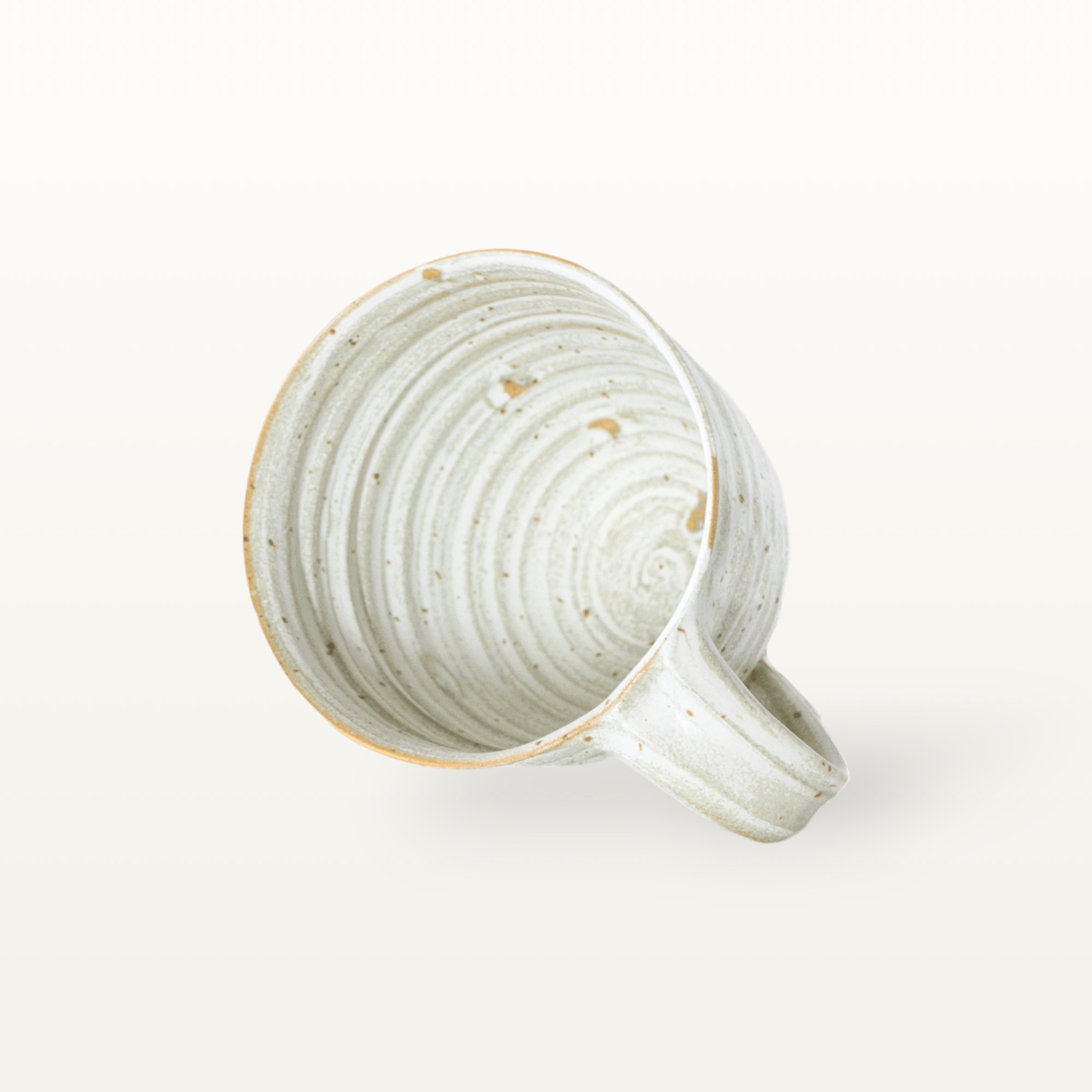 Große bauchige Tasse mit schmalem Fuß - weiß 4 Große bauchige Tasse mit schmalem Fuß - weiß – Bild 4