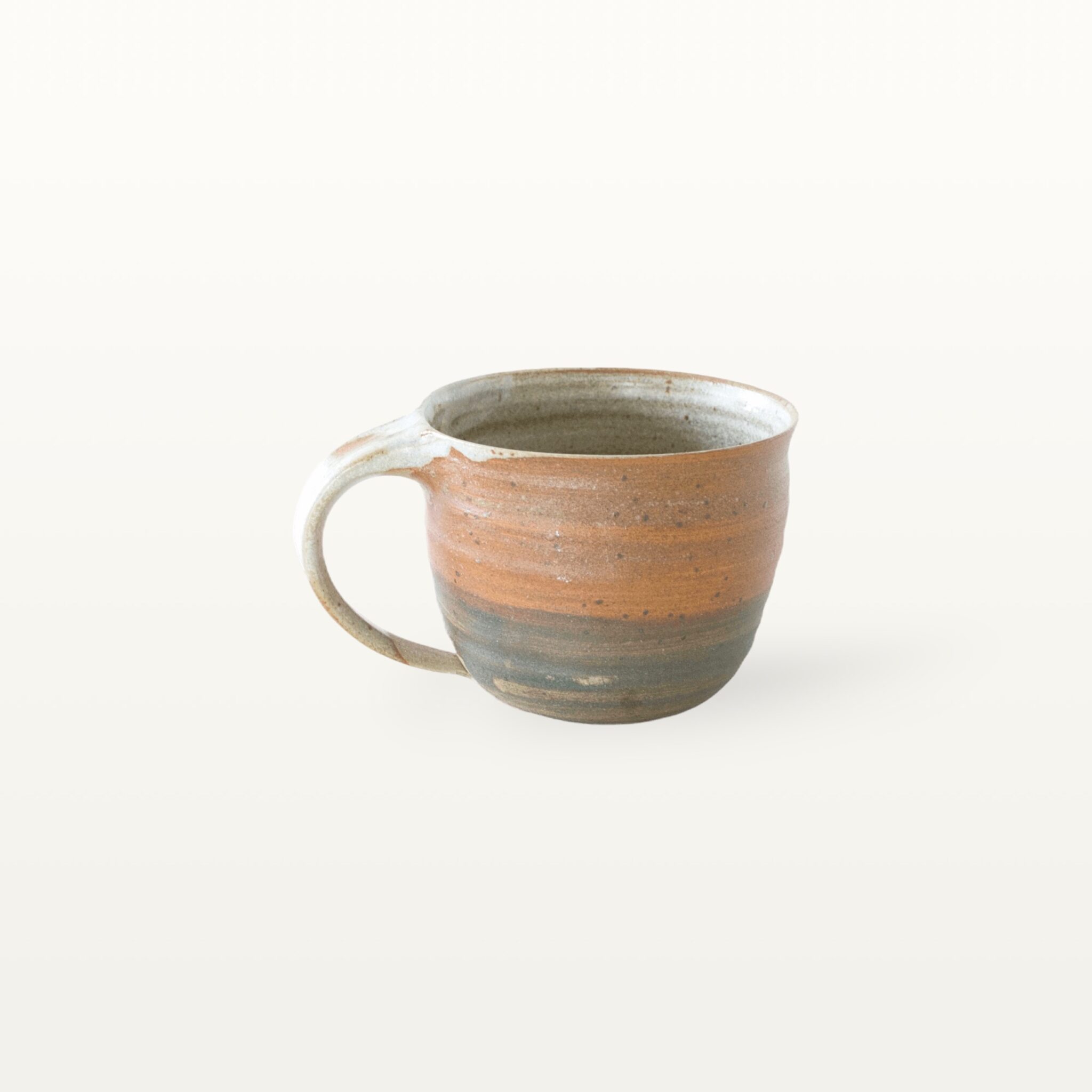 Flache, bauchige Tasse in rustikaler Optik - bunt 2 Flache, bauchige Tasse in rustikaler Optik - bunt – Bild 2