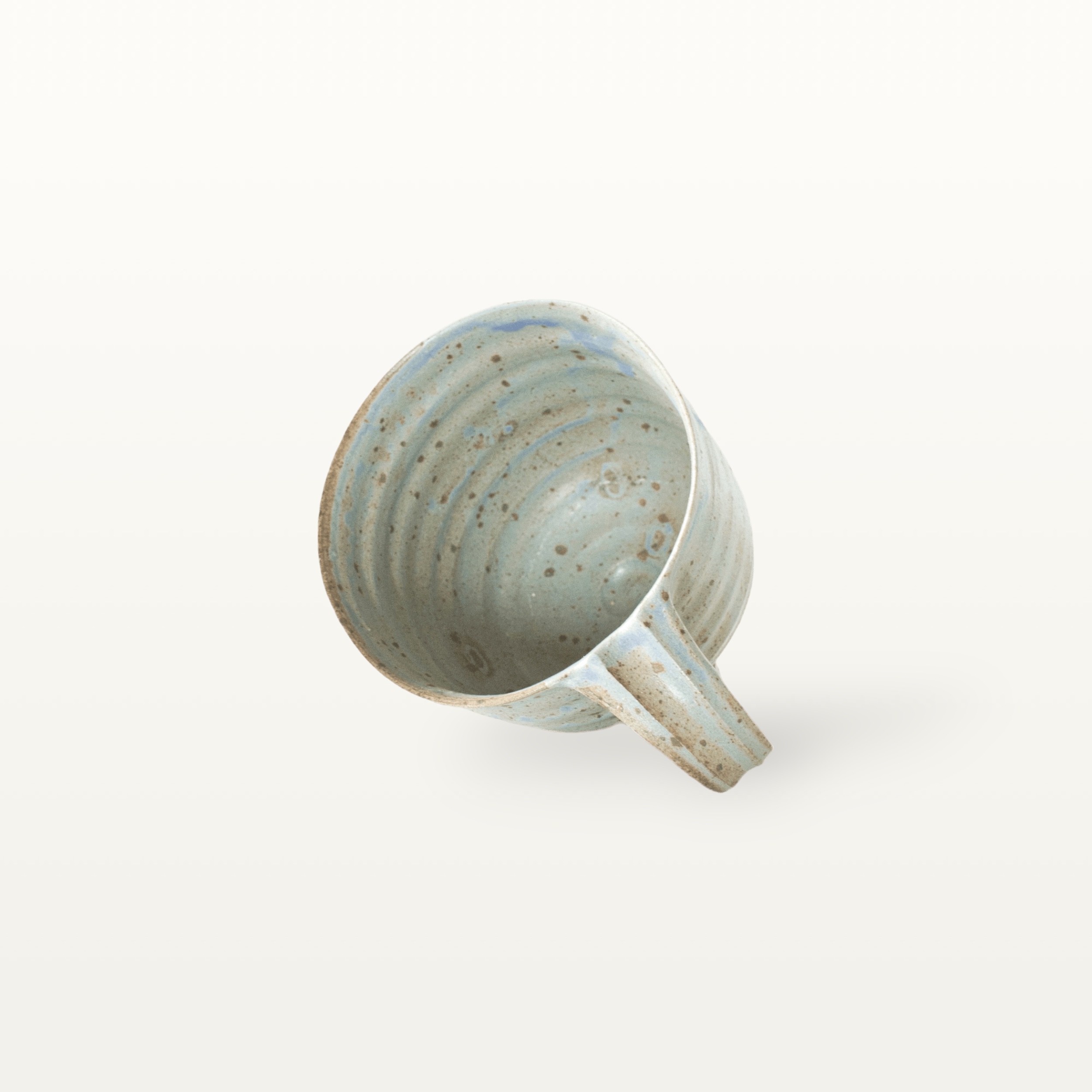 Besondere Dreifußtasse aus Keramik - Blau 4 Besondere Dreifußtasse aus Keramik - Blau – Bild 4