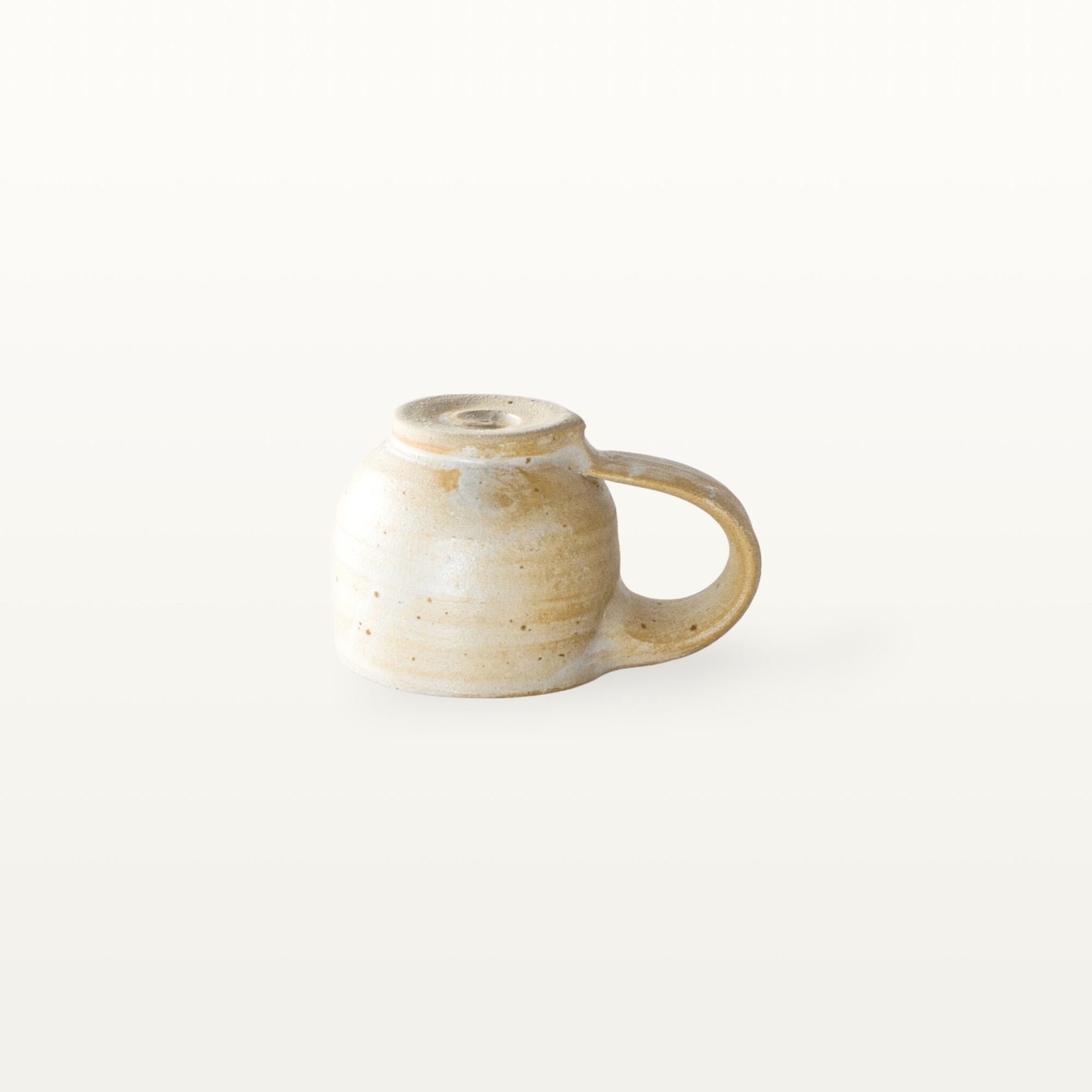Espressotasse aus Keramik - Erdtöne - Weiß 3 Espressotasse aus Keramik - Erdtöne - Weiß – Bild 3