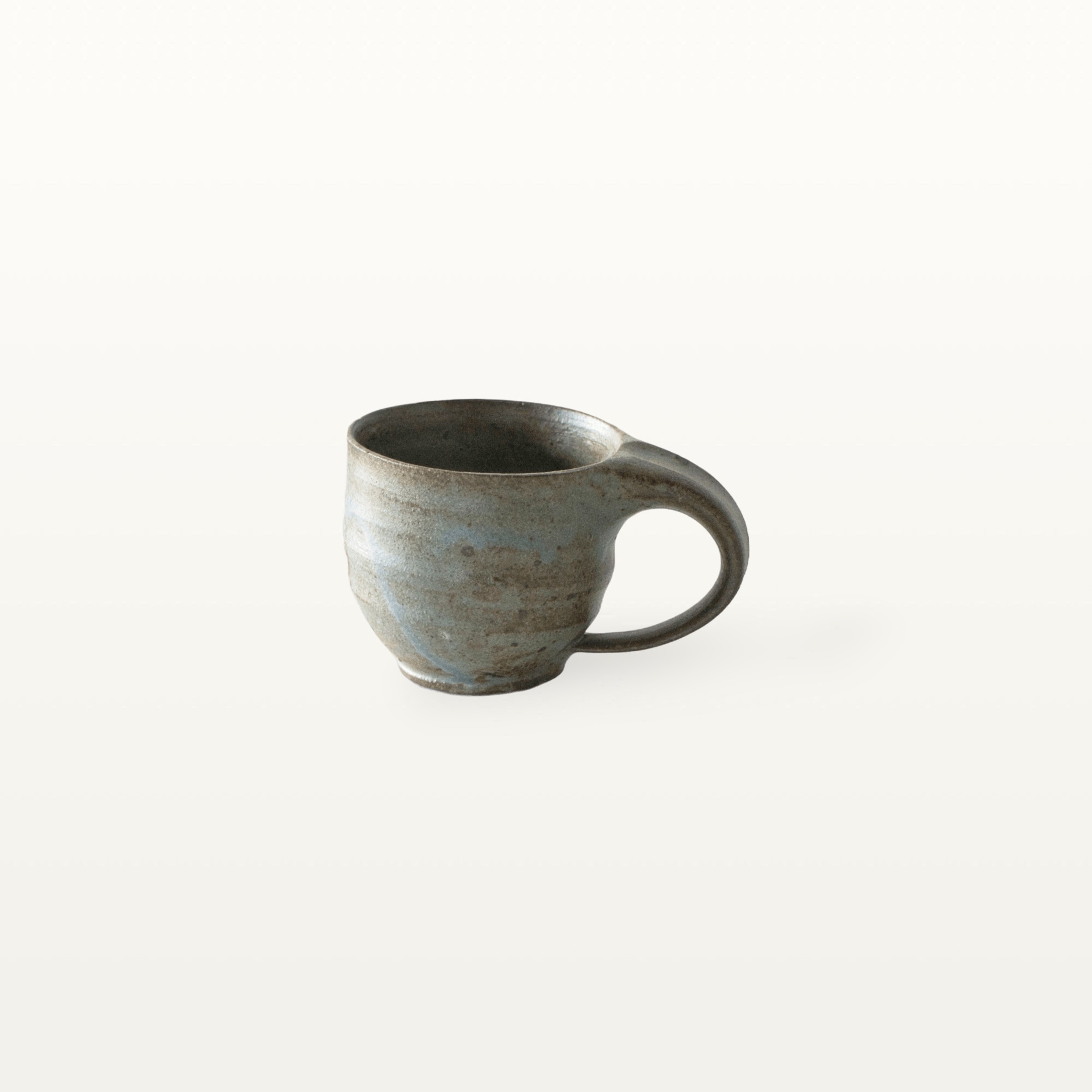 Espressotasse aus Keramik - Erdtöne - Blau