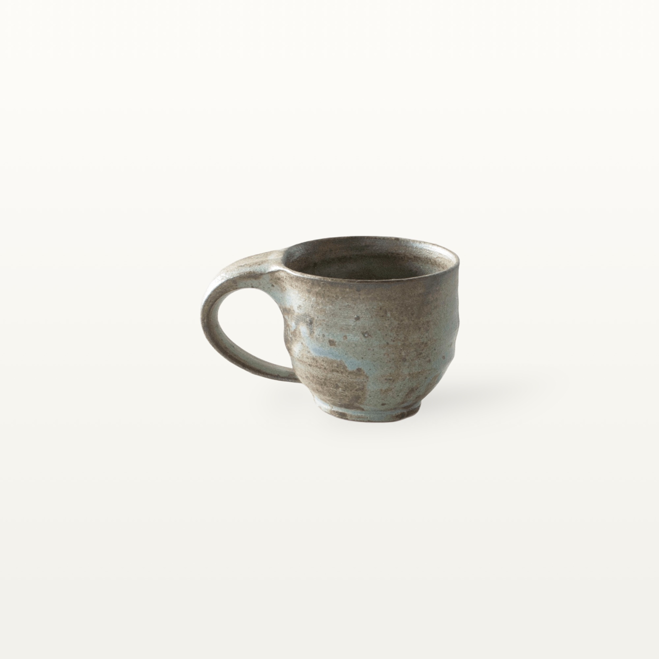 Alternative view of Espressotasse aus Keramik - Erdtöne - Blau