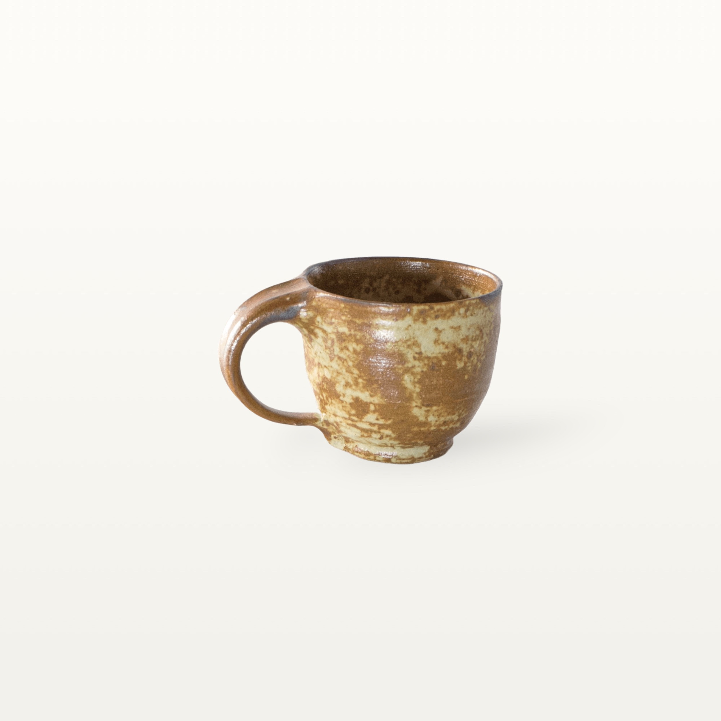 Alternative view of Espressotasse aus Keramik - Erdtöne - Dunkelbraun