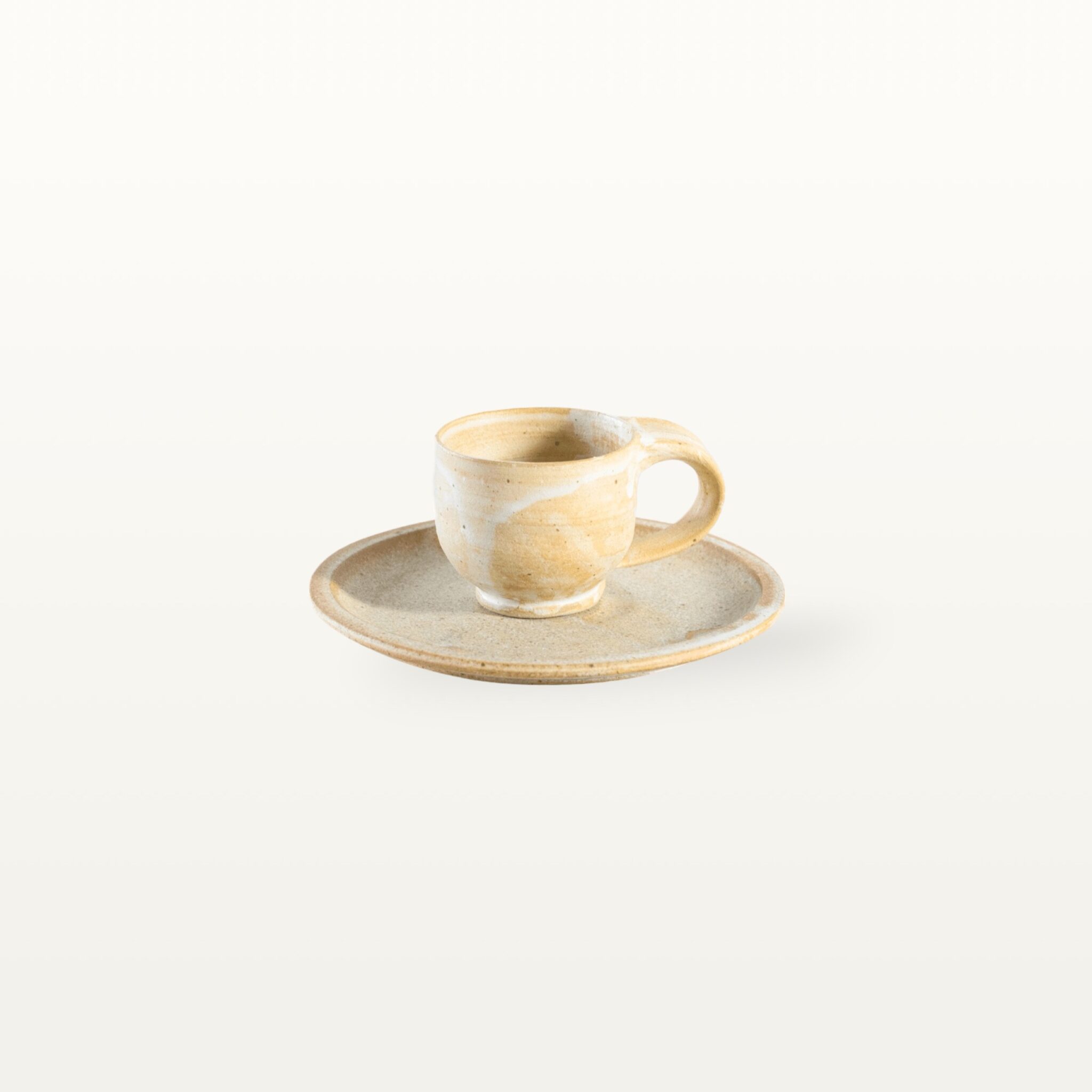 Espressotasse und Unterteller - Set - Weiß 8