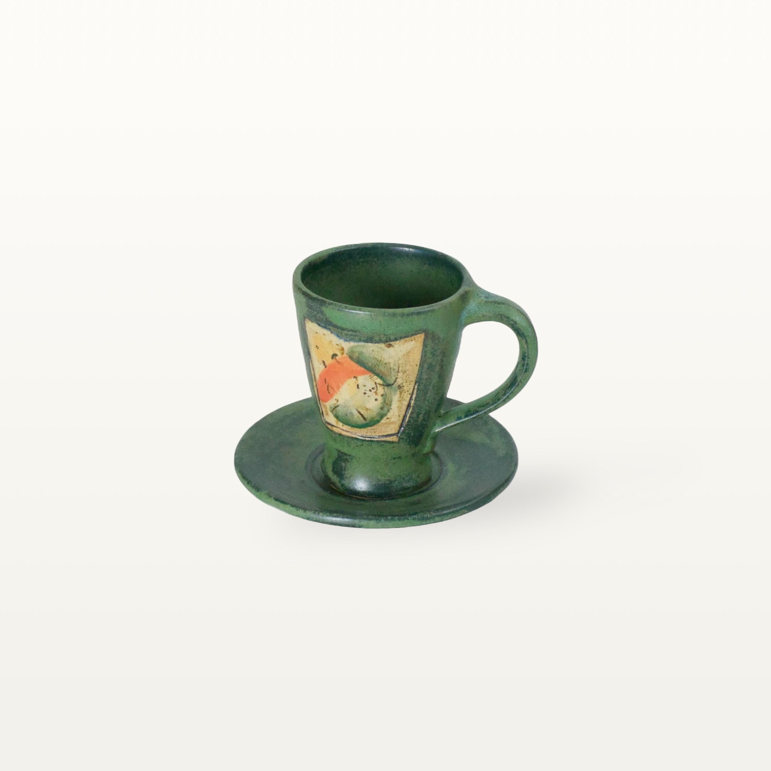 Espressotasse mit Untertasse - Aquarell 1 Espressotasse mit Untertasse - Aquarell