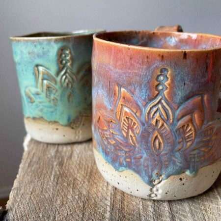 handgemachte Tasse Lotus - Pink – Bild 10