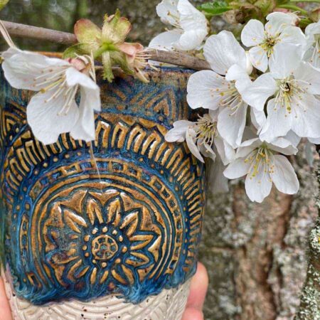 Yoga Becher Mandala - Blau – Bild 8