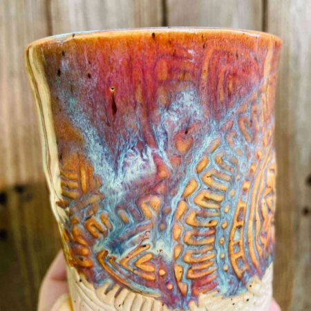 Yoga Becher Mandala - Pink – Bild 4