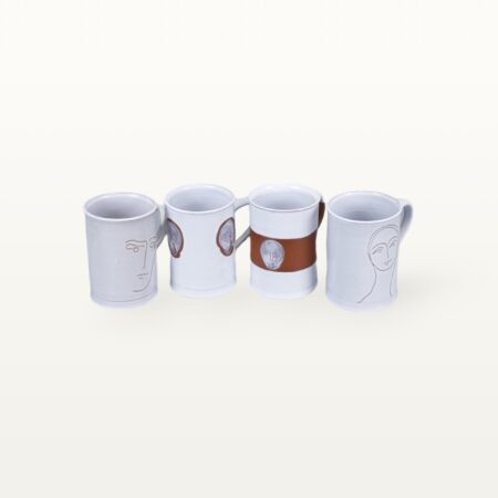 Kleine Keramik Tasse "Gesichtspunkte" - Terrakottaband – Bild 6