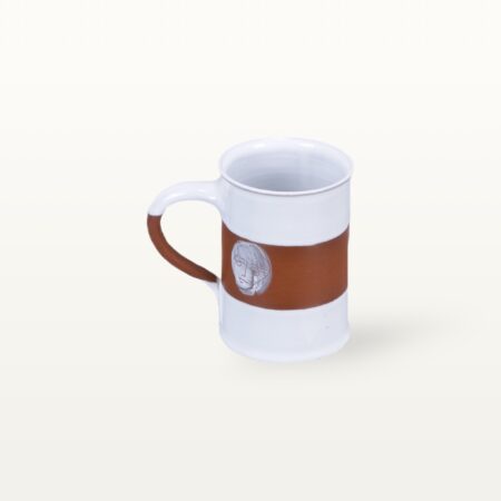 Kleine Keramik Tasse "Gesichtspunkte" - Terrakottaband – Bild 3