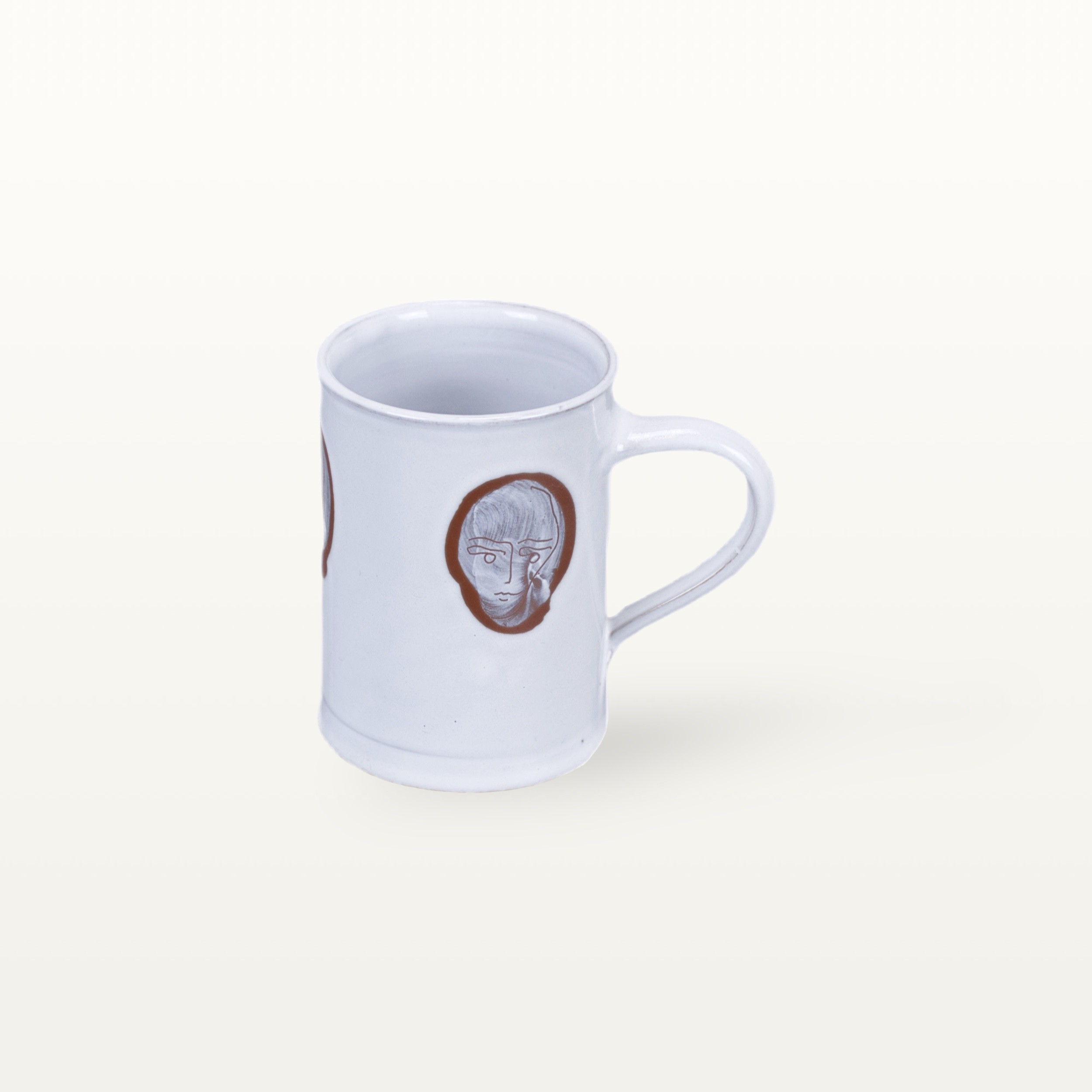 Kleine Keramik Tasse "Gesichtspunkte" - Gesichtspunkt