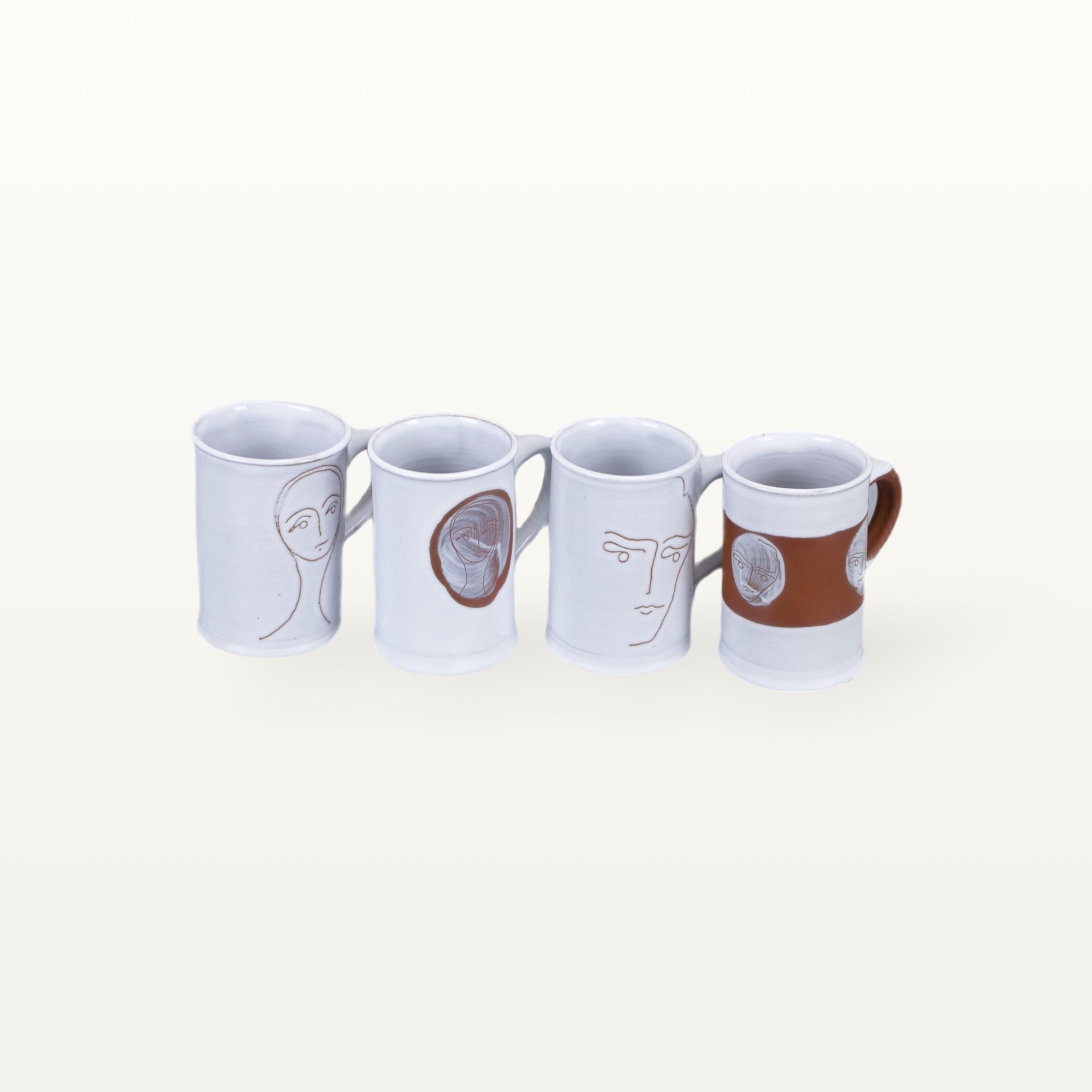 Espressotasse "Gesichtspunkte" - Terrakottaband 6 Espressotasse "Gesichtspunkte" - Terrakottaband – Bild 6