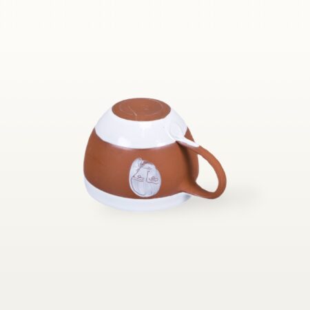 Cappuccinotasse "Gesichtspunkte" - Terrakottaband – Bild 5