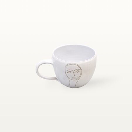 Cappuccinotassen "Gesichtspunkte" - Frauengesicht – Bild 3