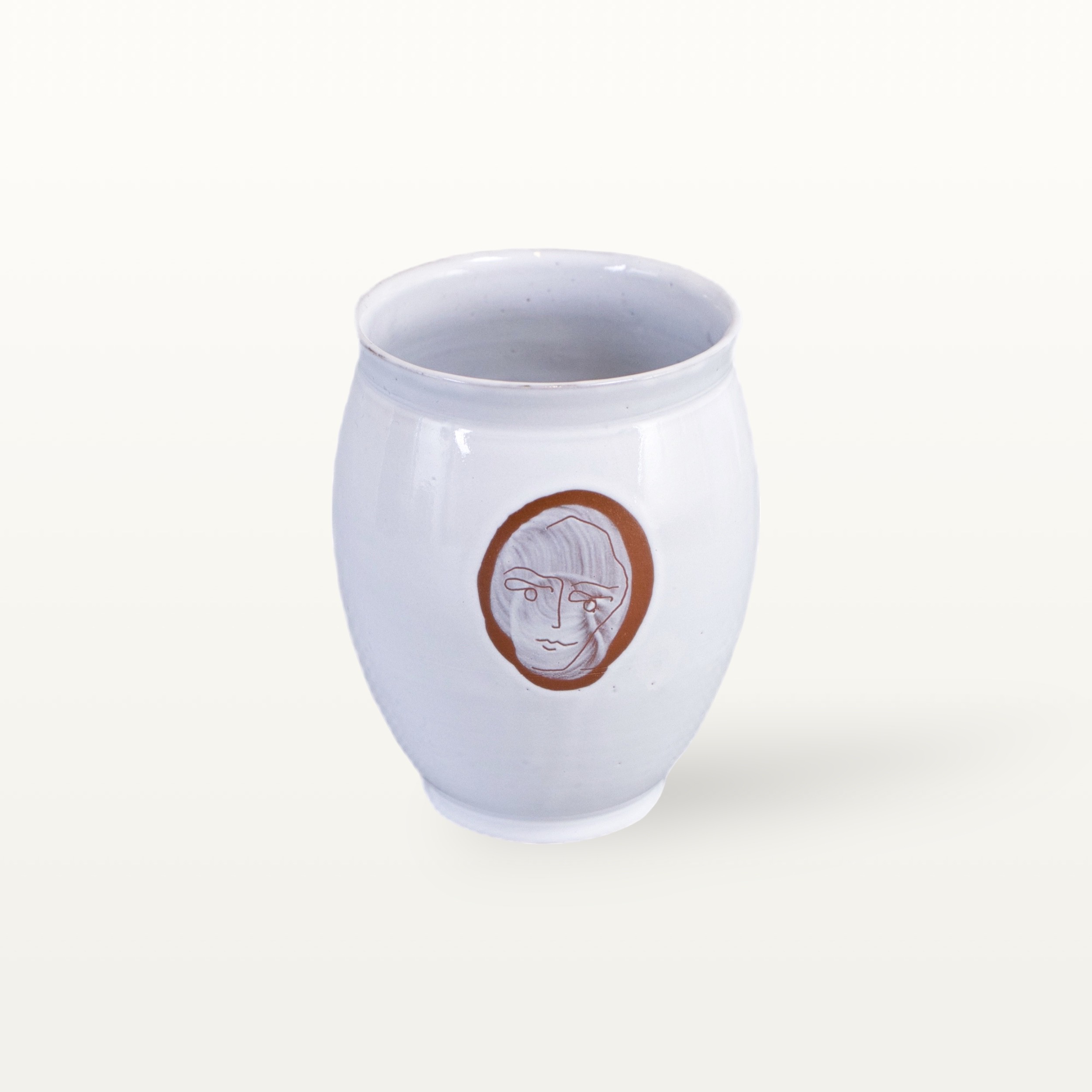 Alternative view of Bauchige Tasse "Gesichtspunkte" - Gesichtspunkt