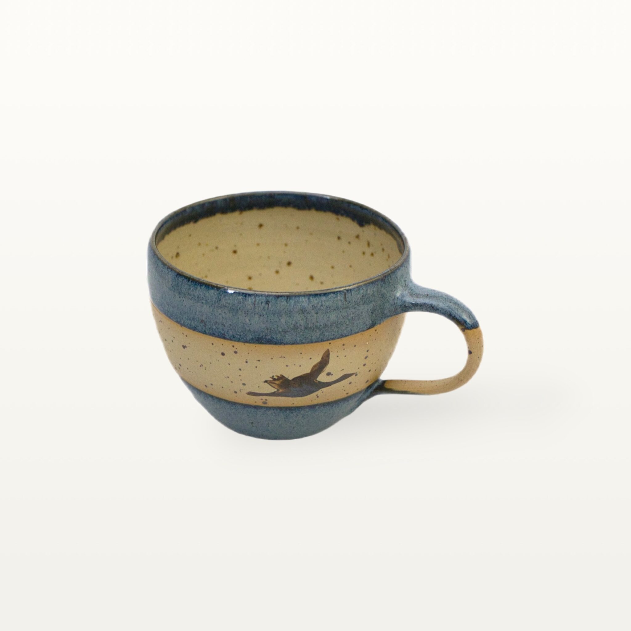 Cappuccinotasse mit Kranichmotiv 1 Cappuccinotasse mit Kranichmotiv