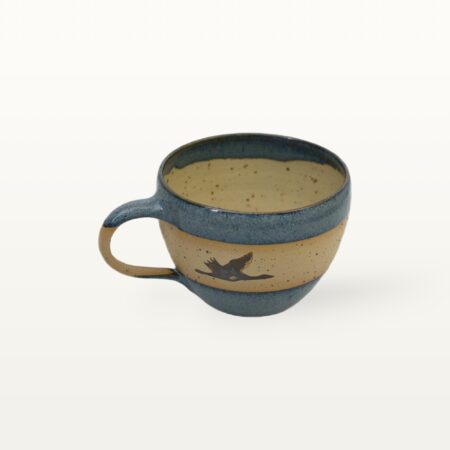 Cappuccinotasse mit Kranichmotiv 6 Cappuccinotasse mit Kranichmotiv – Bild 3