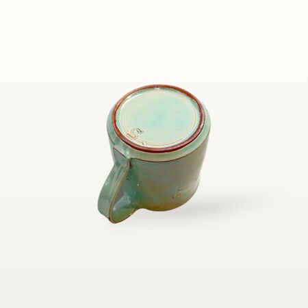 Salbeifarbener Kaffeepott mit Libellenmotiv 7 Salbeifarbener Kaffeepott mit Libellenmotiv – Bild 3