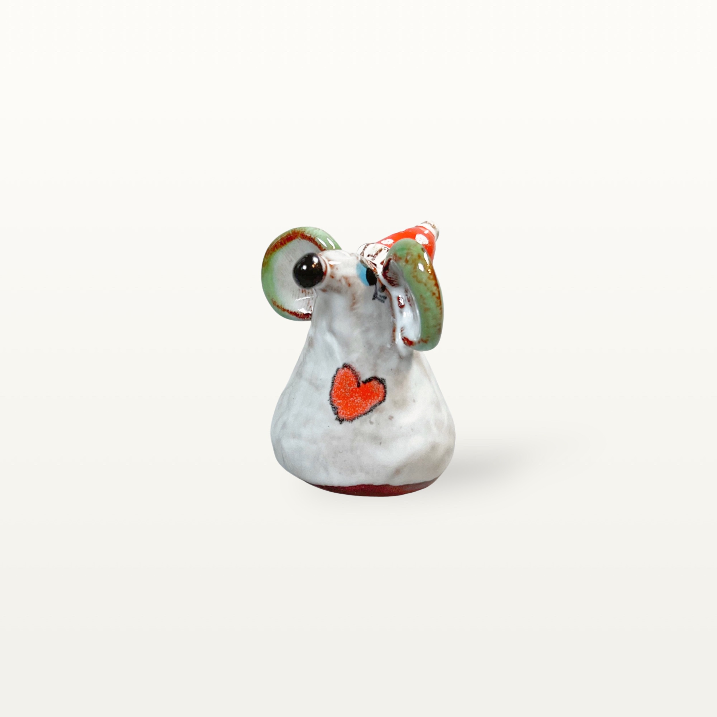 Kleine Weihnachtsmaus aus Keramik 5 Kleine Weihnachtsmaus aus Keramik – Bild 5