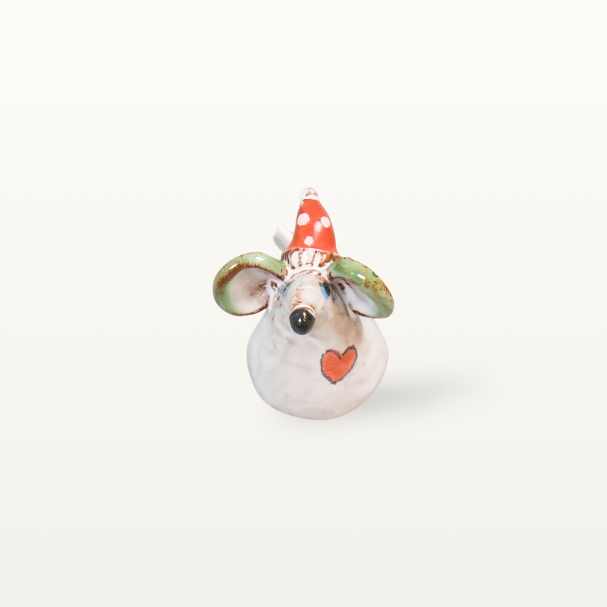 Alternative view of Kleine Weihnachtsmaus aus Keramik