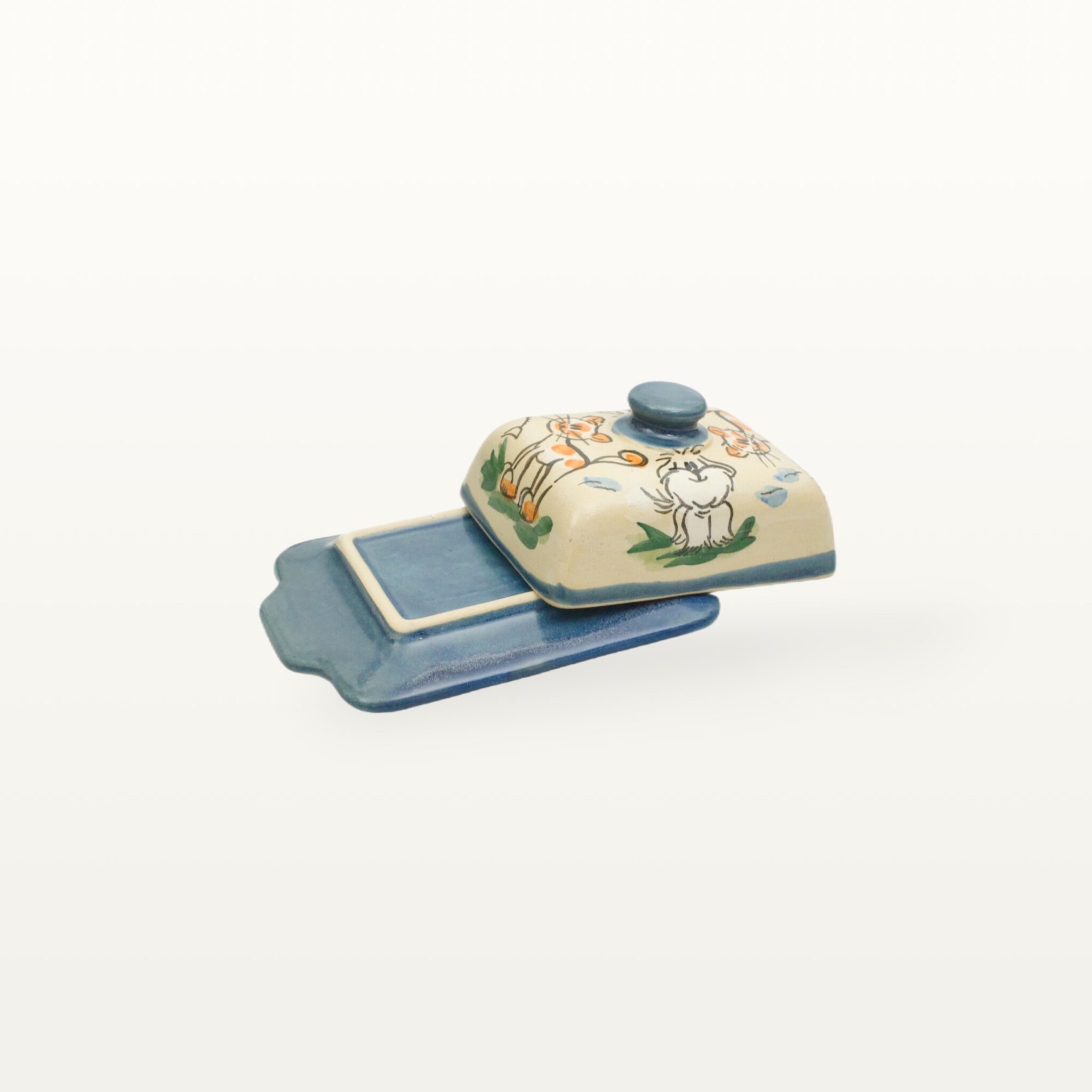 Butterdose Katze Hund - Tierfreunde - Blau 4 Butterdose Katze Hund - Tierfreunde - Blau – Bild 4