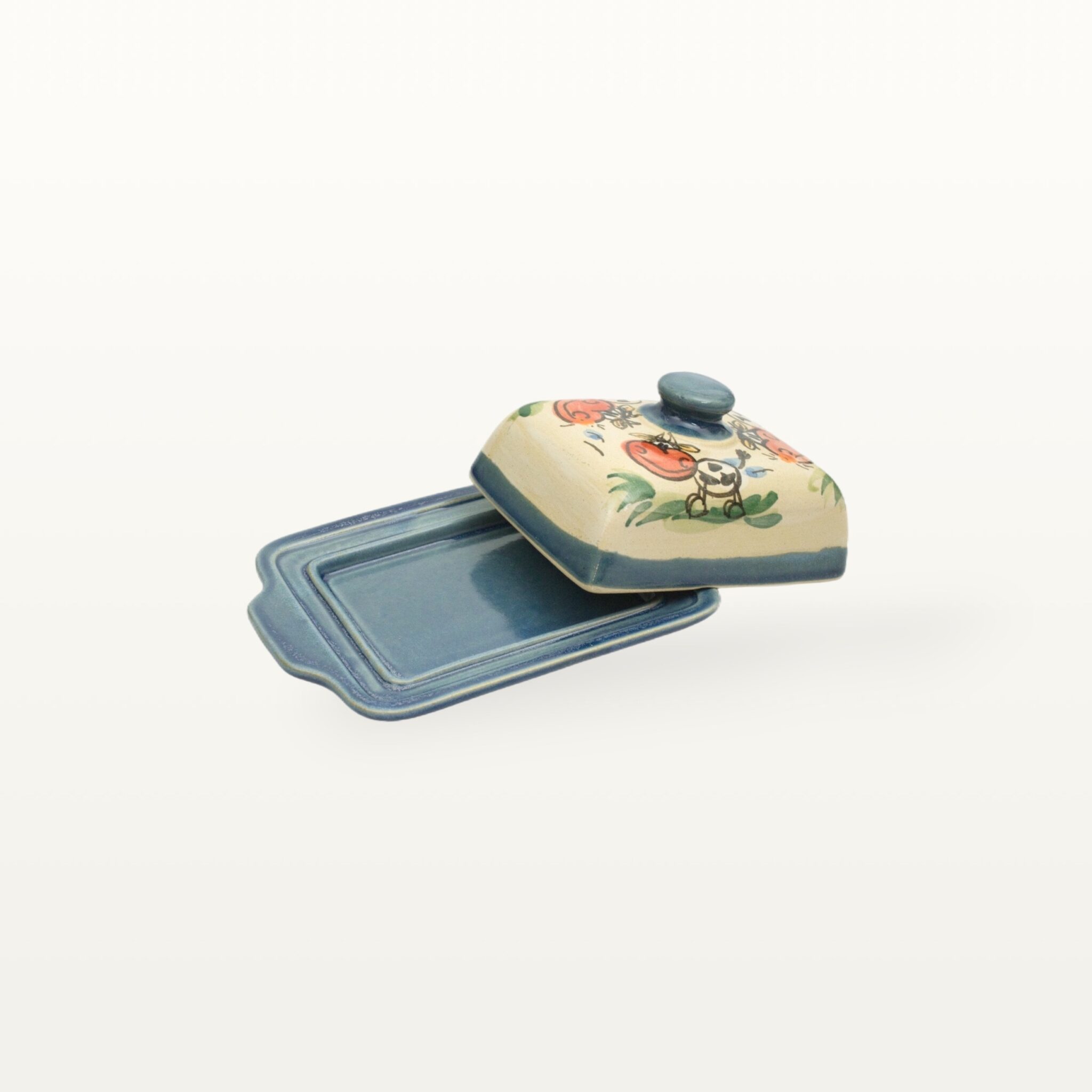 Butterdose Kuh - Tierfreunde - Blau 2 Butterdose Kuh - Tierfreunde - Blau – Bild 2