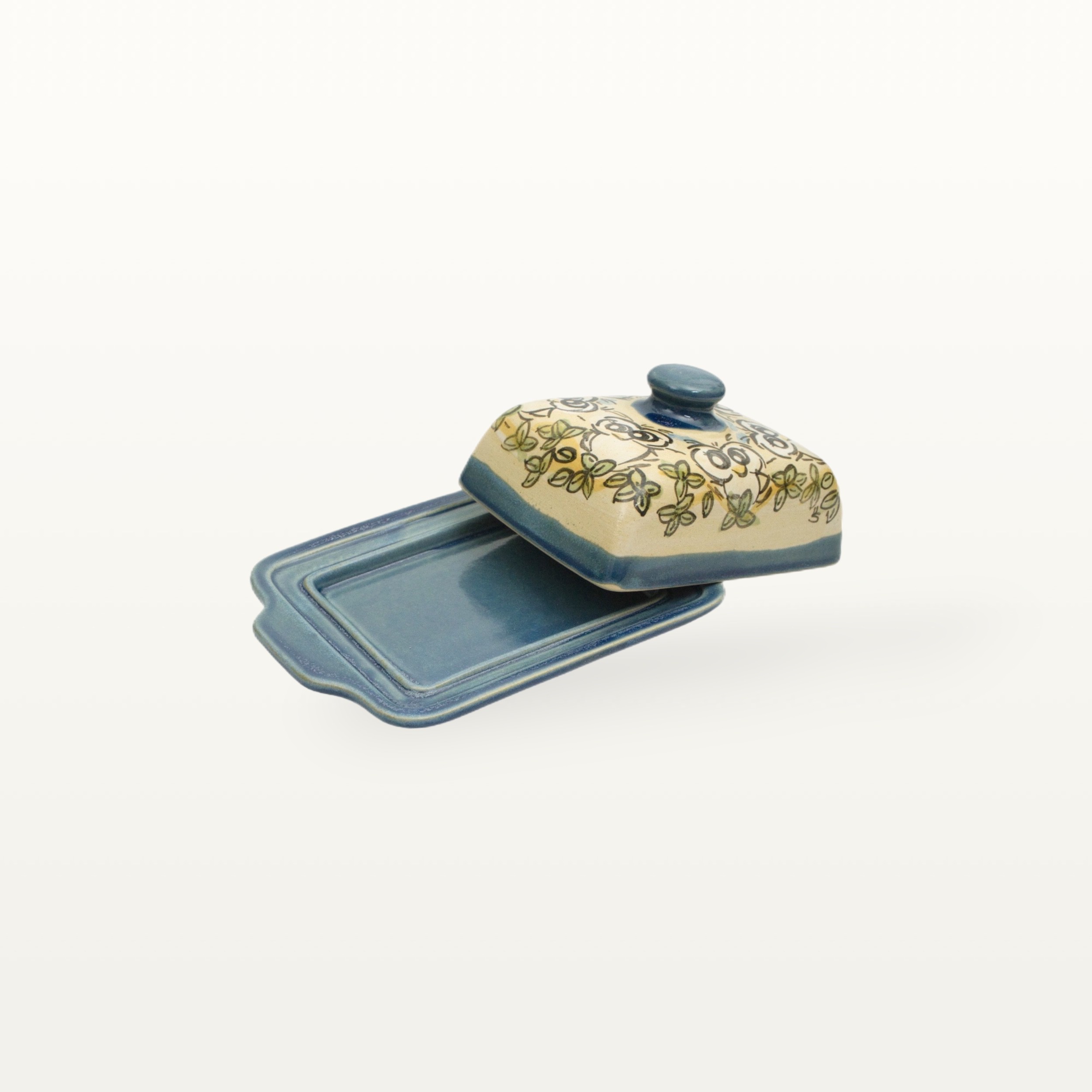Butterdose Eule - Tierfreunde - Blau 2 Butterdose Eule - Tierfreunde - Blau – Bild 2