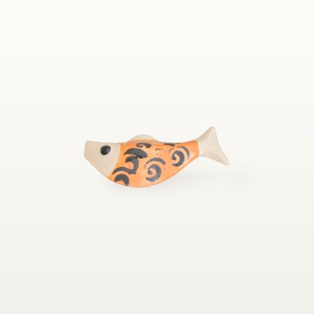 Alternative view of Schwimmender Keramik Fisch - Orange mit Spriale