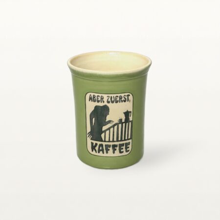 Große Tasse - Graphico Explizit - Zuerst Kaffee - Grün