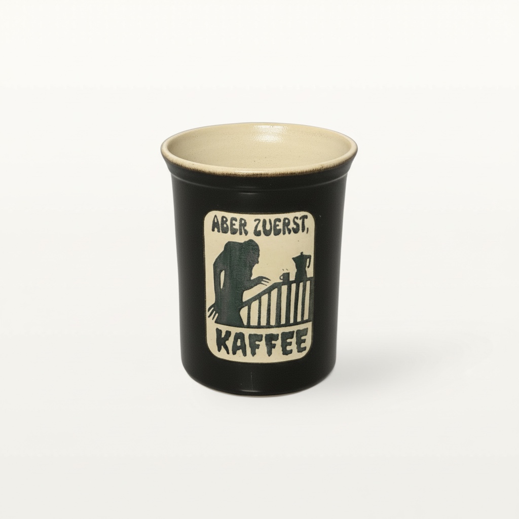 Große Tasse - Graphico Explizit - Zuerst Kaffee - Schwarz 1 Große Tasse - Graphico Explizit - Zuerst Kaffee - Schwarz