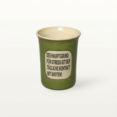 Große Tasse - Graphico Explizit - Idioten - Grün