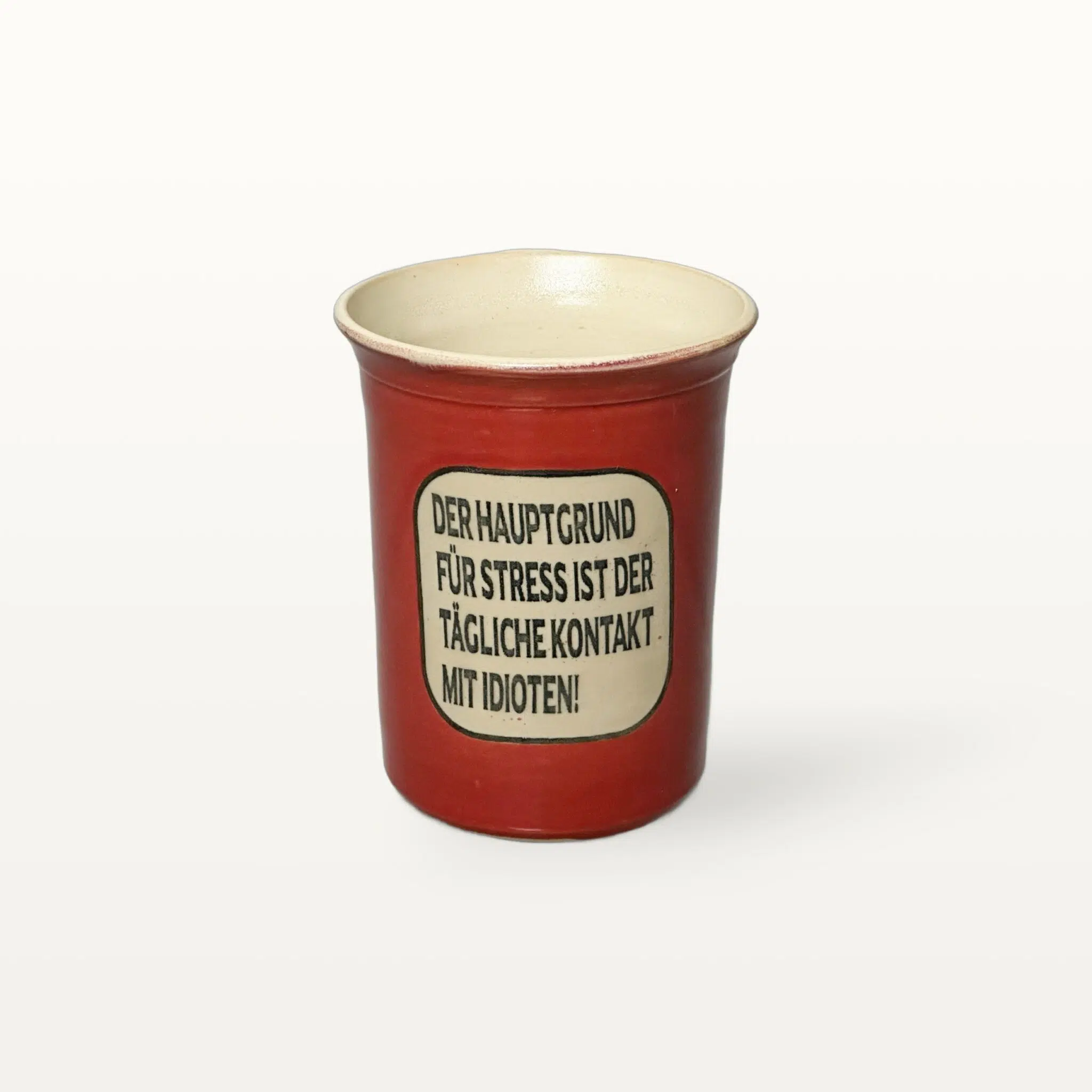 Große Tasse - Graphico Explizit - Idioten - Rot 1 Große Tasse - Graphico Explizit - Idioten - Rot