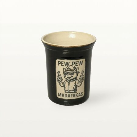 Große Tasse - Graphico Explizit - Pew Pew 1 - Schwarz