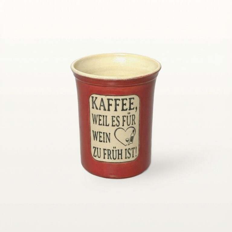 Große Tasse - Graphico Explizit - Kaffee statt Wein - Rot 1 Große Tasse - Graphico Explizit - Kaffee statt Wein - Rot