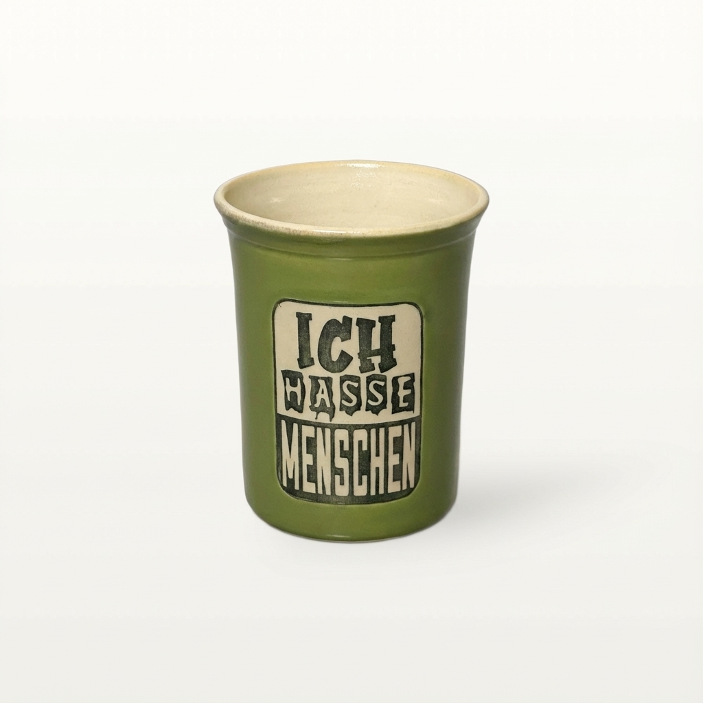 Große Tasse - Graphico Explizit - Hasse Menschen - Grün 4