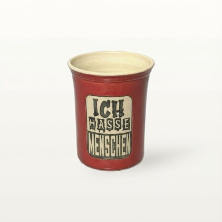 Große Tasse - Graphico Explizit - Hasse Menschen - Rot