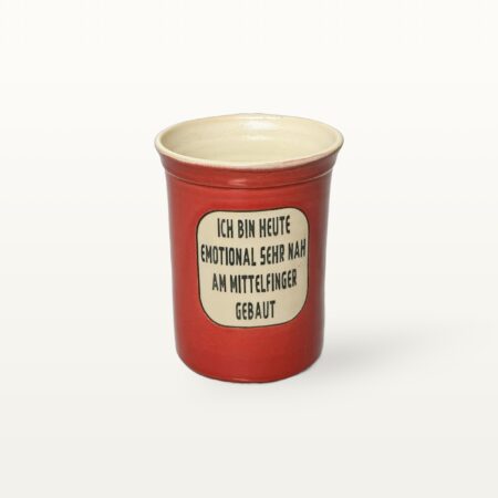 Große Tasse - Graphico Explizit - Mittelfinger - Rot