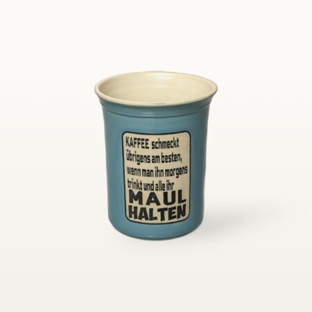 Große Tasse - Graphico Explizit - Maul halten - Türkis