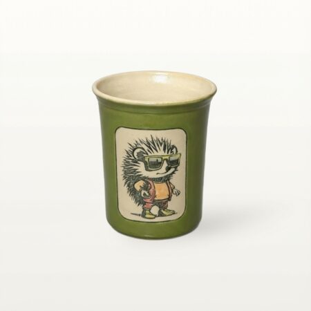 Große Tasse - Graphico Klartext - Cool Igel - Grün