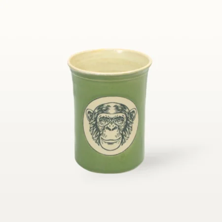 Große Tasse - Graphico Natur - Schimpanse - Grün