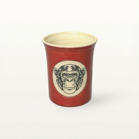 Große Tasse - Graphico Natur - Schimpanse - Rot