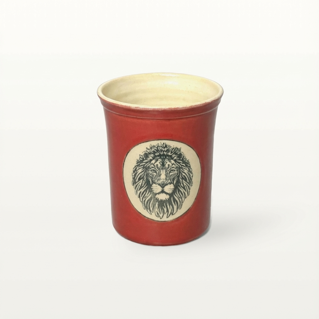 Große Tasse - Graphico Natur - Löwe - Rot 1 Große Tasse - Graphico Natur - Löwe - Rot