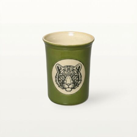 Große Tasse - Graphico Natur - Tiger - Grün